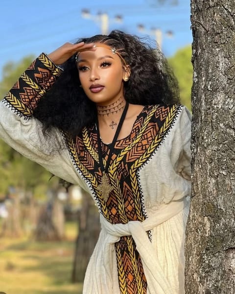 Habesha Fetl Dress|Cultural Kemis|Traditional Zuria|Habesha style Dress|Habesha Zuria|Eritrean and Ethiopian Kemis|New Design