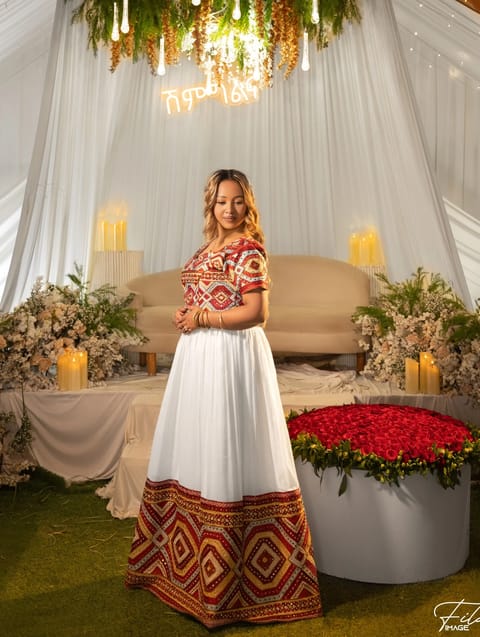 red habesha dreses